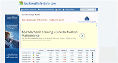 Desktop Screenshot of exchangerate-euro.com